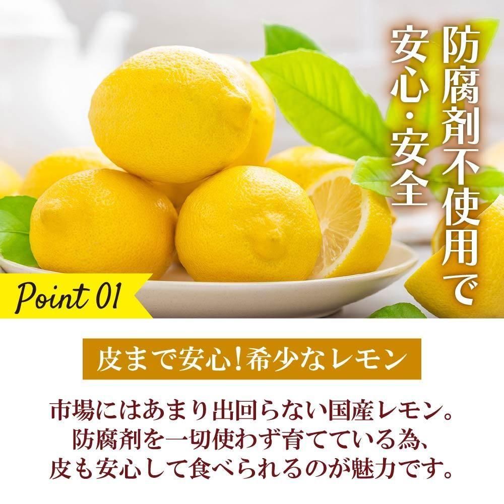 防腐剤不使用!爽やかな香りが特徴の国産(熊本県産)レモンです♪
