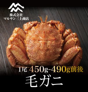 北海道産活毛ガニ450~490g×1尾