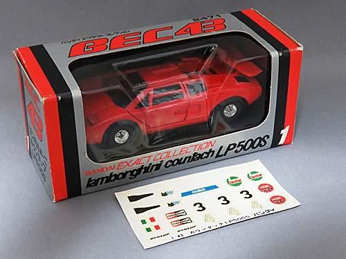 バンダイ エグザトコレクション 1/43 ランボルギーニ カウンタックLP500S(赤)通販 買取 ミニカーショップ カフェタイム