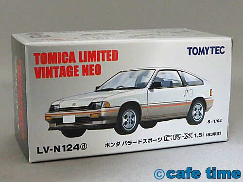 トミカリミテッドヴィンテージNEO LV-N124d ホンダ バラードスポーツCR-X1.5i(白 /銀)1983年式 通販 買取 ミニカーショップ  カフェタイム