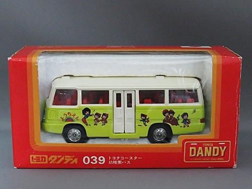 トミカ ダンディ 39-1 トヨタ コースター 幼稚園 バス 青 1/58
