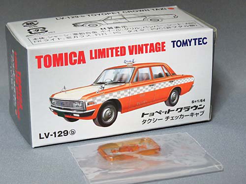 トミカリミテッドヴィンテージ 1/64 TLV-113 トヨペットクラウン タクシー(オレンジ×イエロー) トミカショップオリジナル 完成品 ミニカー(246879) TOMYTEC(トミーテック)
