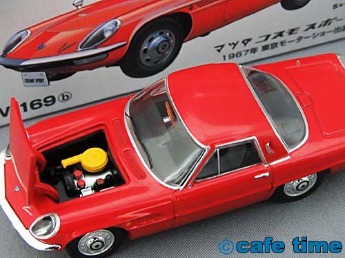 トミカリミテッドヴィンテージ LV-169b マツダ コスモスポーツ(赤)1967年東京モーターショー出品車 通販 買取 ミニカーショップ カフェタイム