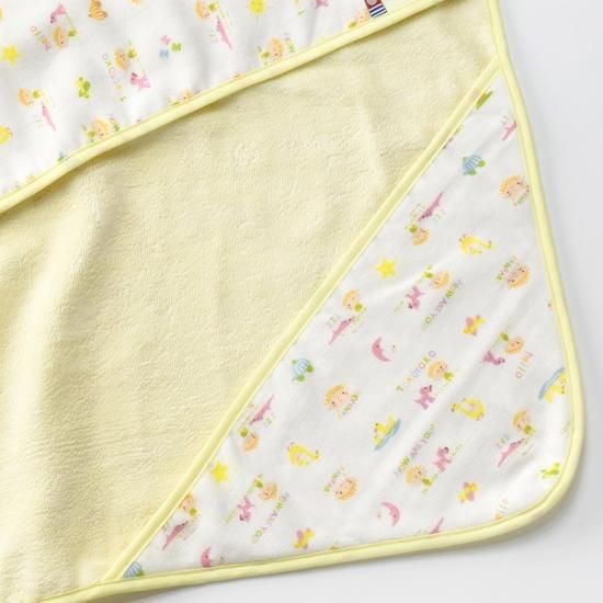 専用♥みかん⭐やわふわ楽ちん☆ガーゼ♥中バスタオル♥dot.チャコグレー 正規品・ふわふわ❣️インナーパイル・ガーゼバスタオル | 泉州タオル