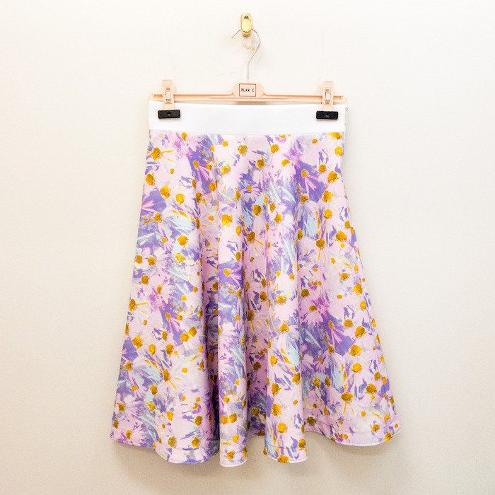 PLAN C｜Flower Print Skirt