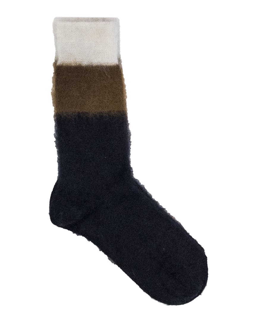 Three Color Mohair Socks