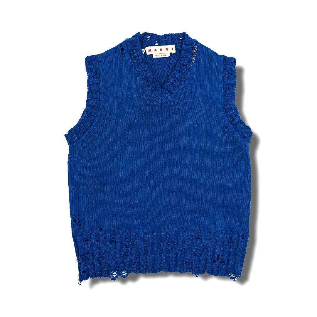 Destroyed Knit Vest
