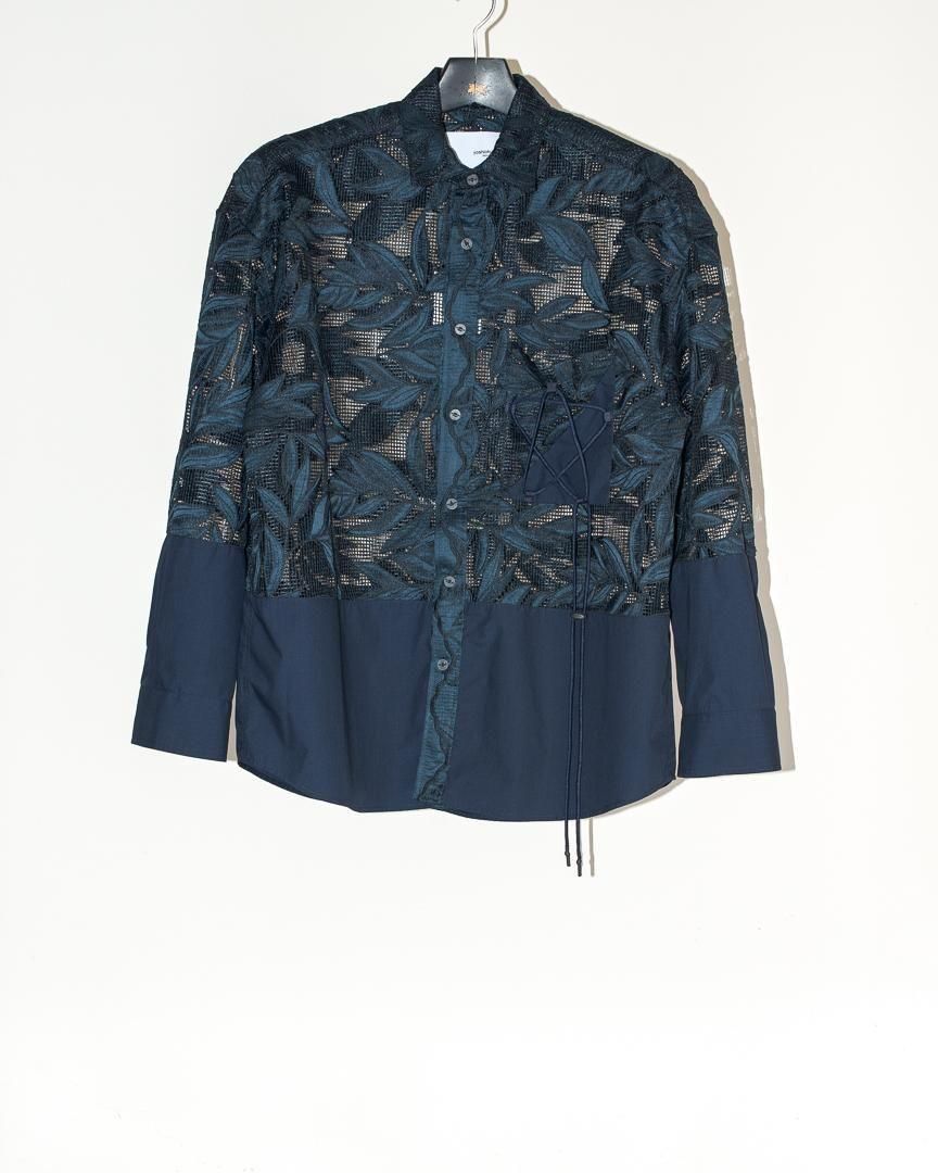 Star Pocket Lace L/S Shirt - yoshiokubo 通販|FAVOR Star Pocket Lace L/S Shirt - yoshiokubo 通販|FAVOR