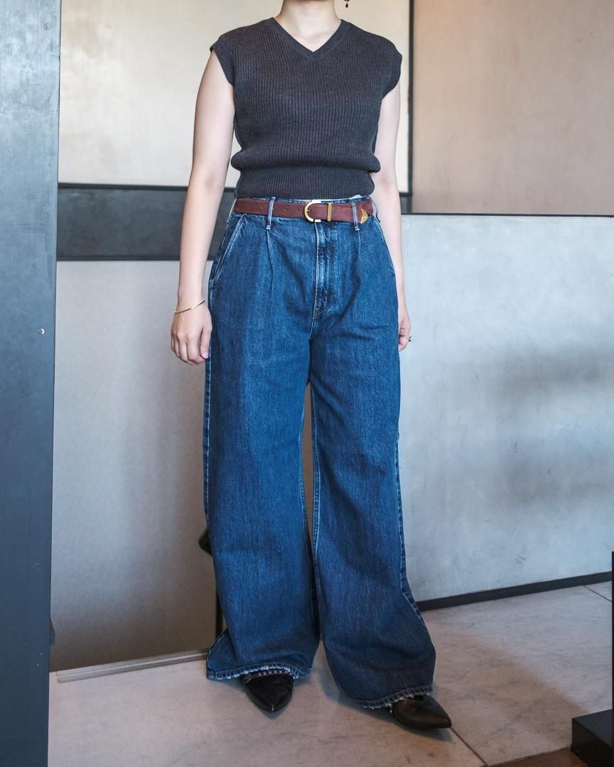エンフォルド SQUARE-NECK BOX PULLOVER イエロー s-l1200.jpg