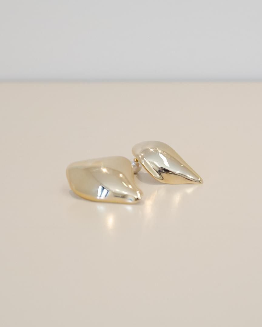 Organic motif Brass Earrings - Mame Kurogouchi