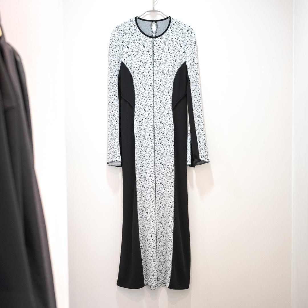 Floral Jacquard Fraise Stitch Dress - Mame Kurogouchi