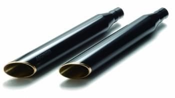 ハーレー】ソフテイル用マフラー 90スラッシュブラック