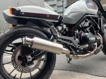 ハーレー】X500用セミスリップオンマフラー 重低音と歯切れのよい