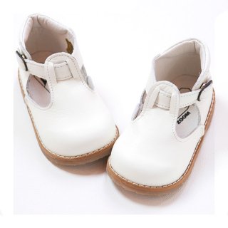 PEEP ZOOM - T-Strap Shoes（white）