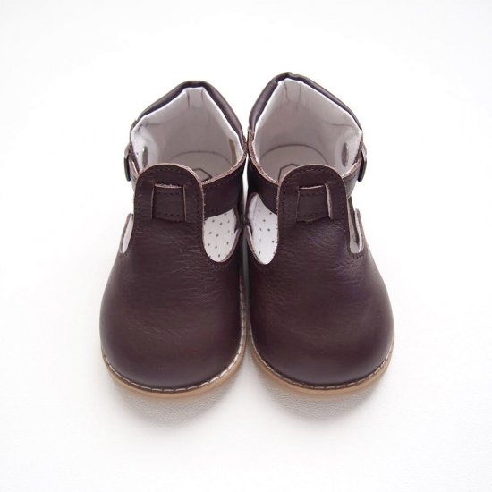 <img class='new_mark_img1' src='https://img.shop-pro.jp/img/new/icons1.gif' style='border:none;display:inline;margin:0px;padding:0px;width:auto;' />PEEP ZOOM - T-Strap ShoesBrown
