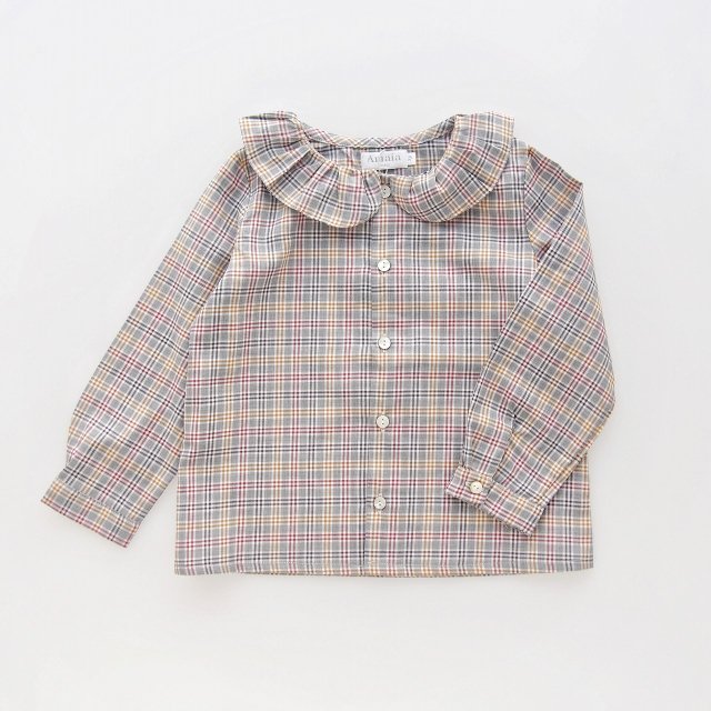 <img class='new_mark_img1' src='https://img.shop-pro.jp/img/new/icons2.gif' style='border:none;display:inline;margin:0px;padding:0px;width:auto;' />50% - Amaia Kids - Lorie blouse (Grey check)