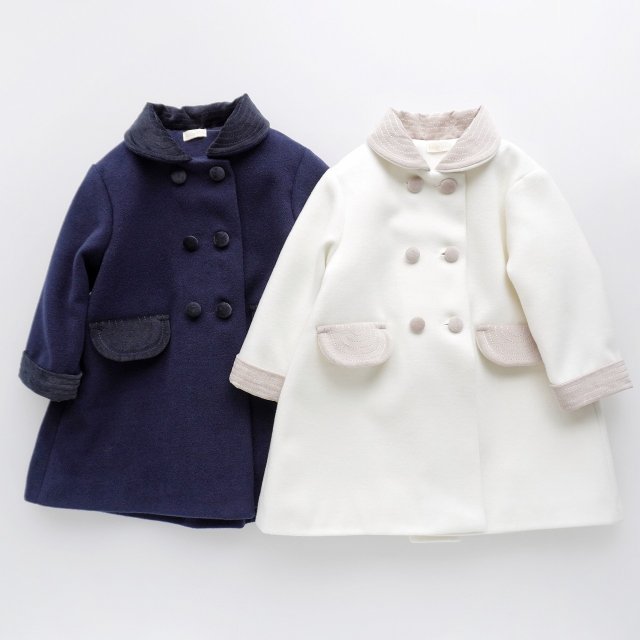 baby Lai/ Laivicar - Velvet collar double coat (2 colors)