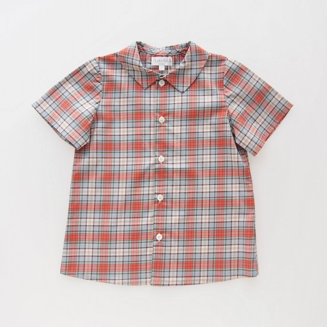 <img class='new_mark_img1' src='https://img.shop-pro.jp/img/new/icons2.gif' style='border:none;display:inline;margin:0px;padding:0px;width:auto;' />▽50% - Amaia Kids - Chikadee shirt (Orange tartan)