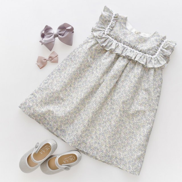 30% - San Sakae petit - Cravo dress (Grey floral)