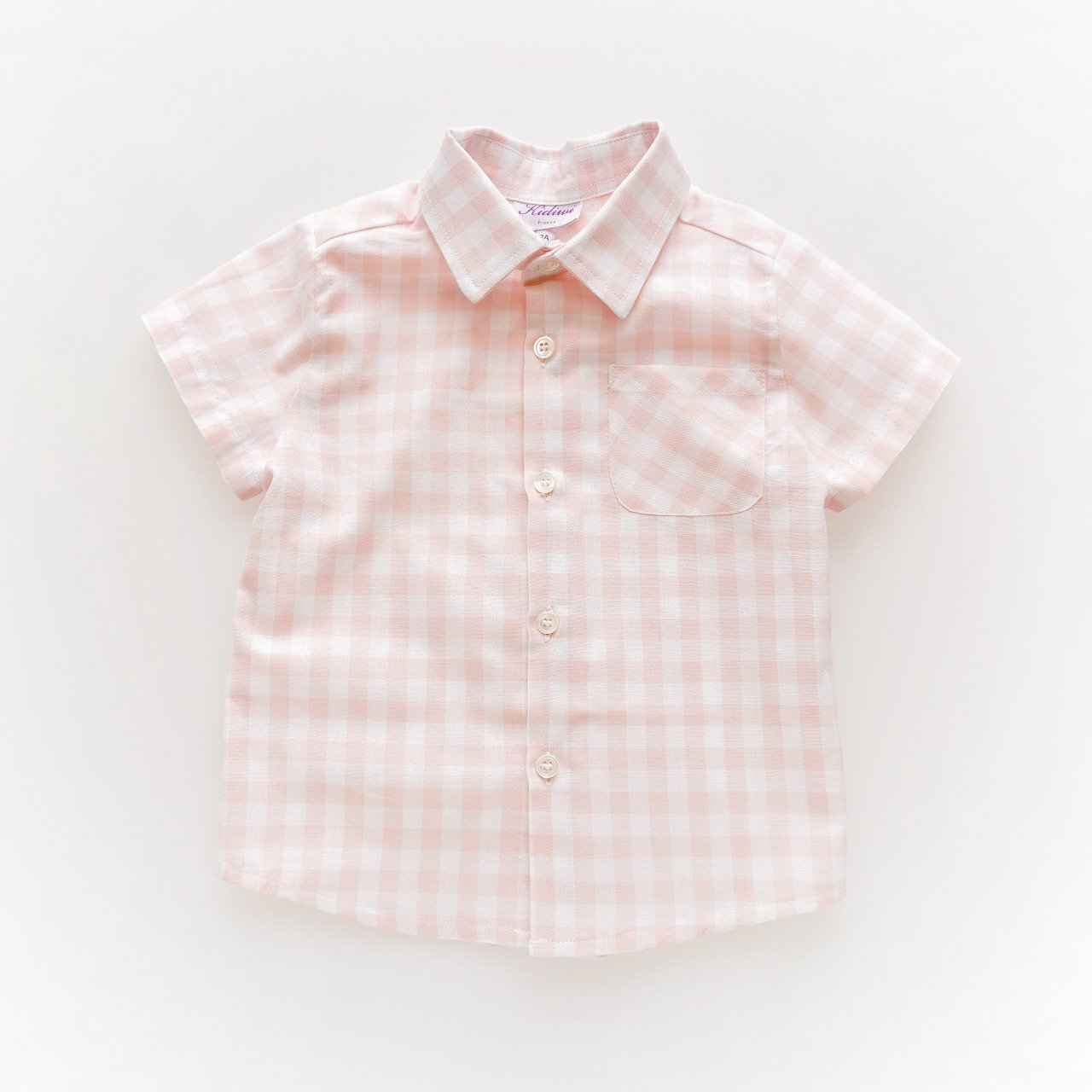 20% - Kidiwi -  Achilee shirt (Pink gingham)