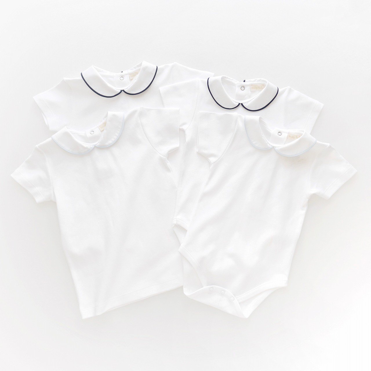 Laivicar / baby lai - Trimming jersey T-shirt (Sky blue/ Navy)