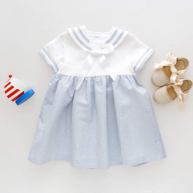<img class='new_mark_img1' src='https://img.shop-pro.jp/img/new/icons1.gif' style='border:none;display:inline;margin:0px;padding:0px;width:auto;' />Amaia Kids - OLIVE dress (Sailor)