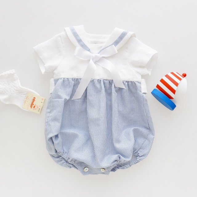 <img class='new_mark_img1' src='https://img.shop-pro.jp/img/new/icons1.gif' style='border:none;display:inline;margin:0px;padding:0px;width:auto;' />Amaia Kids - SAILOR romper