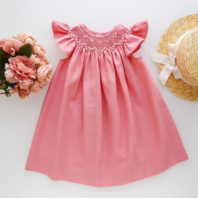<img class='new_mark_img1' src='https://img.shop-pro.jp/img/new/icons1.gif' style='border:none;display:inline;margin:0px;padding:0px;width:auto;' />Amaia Kids - BUTTERFLY dress (Fuchsia)