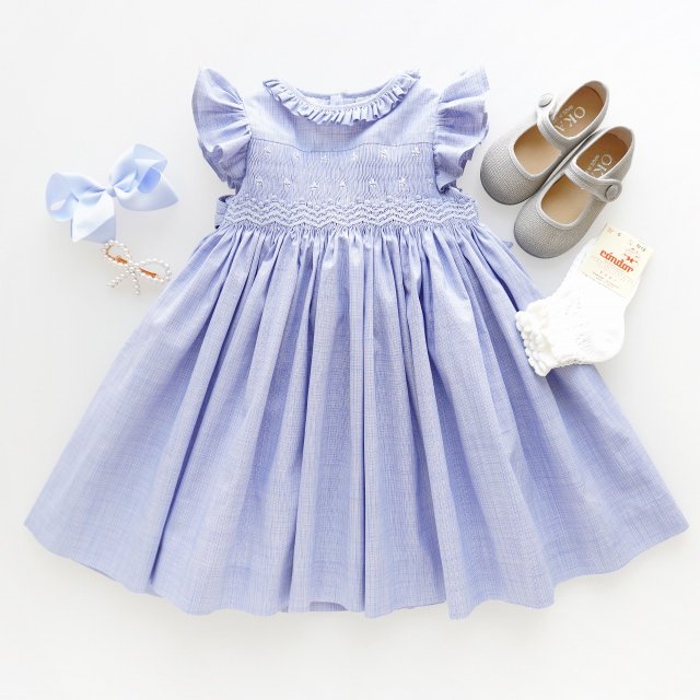 <img class='new_mark_img1' src='https://img.shop-pro.jp/img/new/icons1.gif' style='border:none;display:inline;margin:0px;padding:0px;width:auto;' />Charlotte sy Dimby - Cinderella smocked dress 