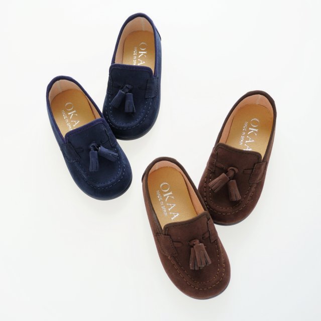 <img class='new_mark_img1' src='https://img.shop-pro.jp/img/new/icons1.gif' style='border:none;display:inline;margin:0px;padding:0px;width:auto;' />Little suede tassel loafers (2 colors)