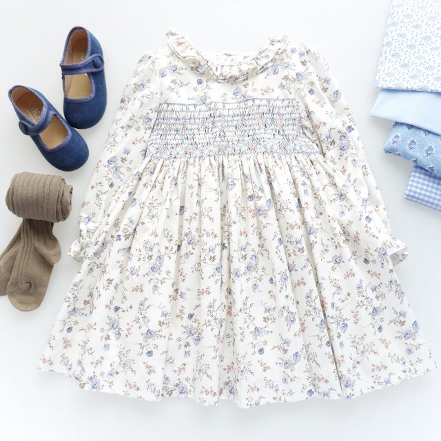 6Y only! - Kidiwi - Hars dress (White&Blue)