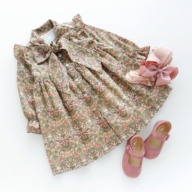 ▽10% - San Sakae petit - Saxifraga dress (Liberty Strawberry thief spring)