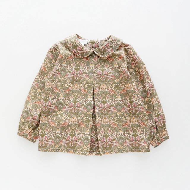 ▽10% - San Sakae petit - Hector shirt (Liberty Strawberry thief spring)