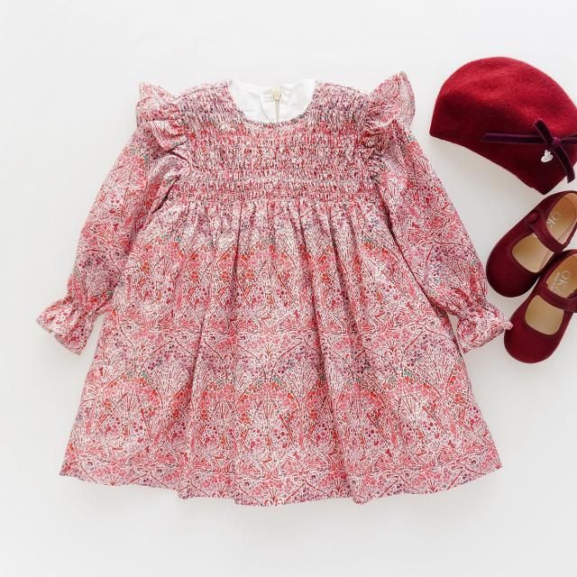 <img class='new_mark_img1' src='https://img.shop-pro.jp/img/new/icons2.gif' style='border:none;display:inline;margin:0px;padding:0px;width:auto;' />20% - San Sakae petit - Gardenia dress (Liberty Ianthe blossom)