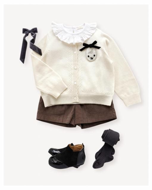 ORDER: 12/6 San Sakae petit  MYbroderie - Initial & Color cardigan (3colors)