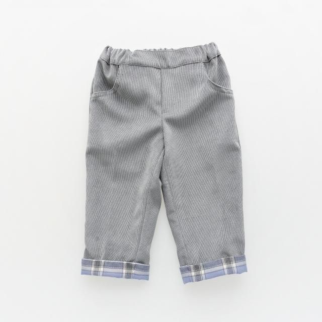 <img class='new_mark_img1' src='https://img.shop-pro.jp/img/new/icons2.gif' style='border:none;display:inline;margin:0px;padding:0px;width:auto;' />20% - San Sakae petit - Apollon trousers (Blue grey tartan)