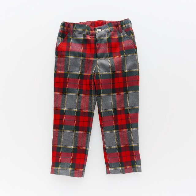 Malvi & Co.(ISI) - Tartan trousers (Red tartan)