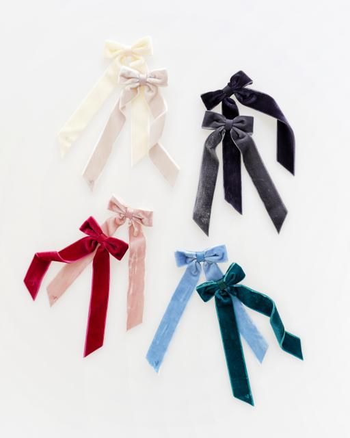 <img class='new_mark_img1' src='https://img.shop-pro.jp/img/new/icons1.gif' style='border:none;display:inline;margin:0px;padding:0px;width:auto;' />Verity Jones - Velvet long tail bow (8 colors)