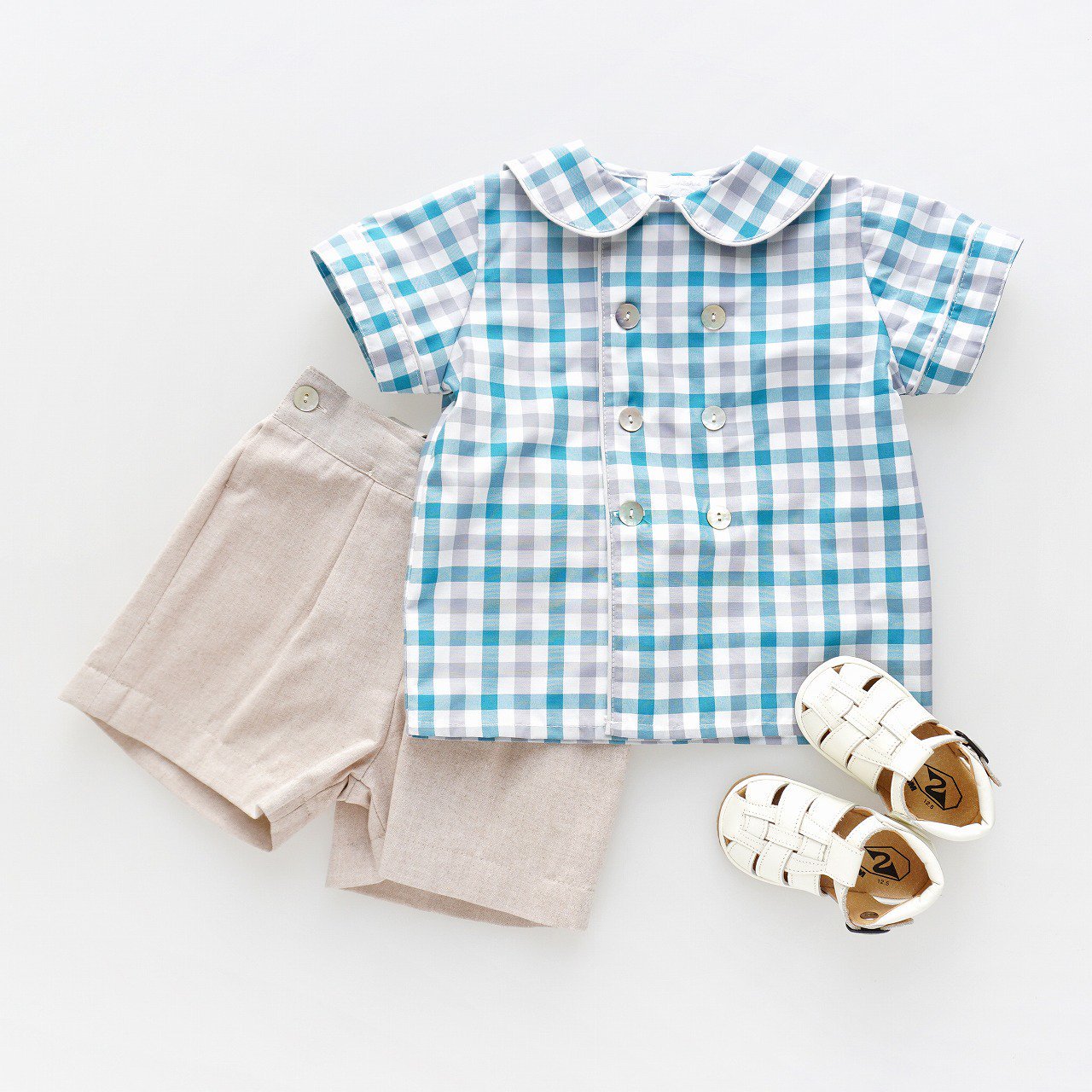 <img class='new_mark_img1' src='https://img.shop-pro.jp/img/new/icons1.gif' style='border:none;display:inline;margin:0px;padding:0px;width:auto;' />San Sakae petit - Argo shirt (Gingham)