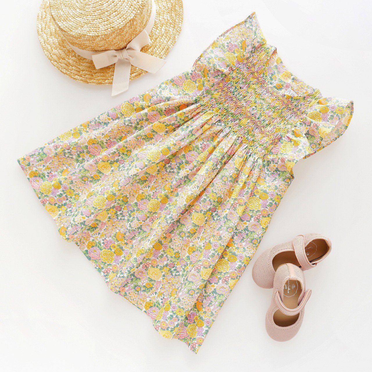 <img class='new_mark_img1' src='https://img.shop-pro.jp/img/new/icons1.gif' style='border:none;display:inline;margin:0px;padding:0px;width:auto;' />Amaia Kids - Amelie dress (Liberty Elysian Day)