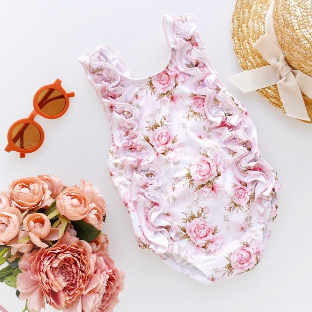 <img class='new_mark_img1' src='https://img.shop-pro.jp/img/new/icons1.gif' style='border:none;display:inline;margin:0px;padding:0px;width:auto;' />Camellia boutique - Rose ribbon swimwear