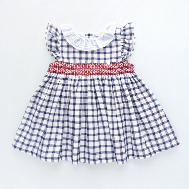 <img class='new_mark_img1' src='https://img.shop-pro.jp/img/new/icons1.gif' style='border:none;display:inline;margin:0px;padding:0px;width:auto;' />Laivicar / baby lai - Navy gauze smocked tunic
