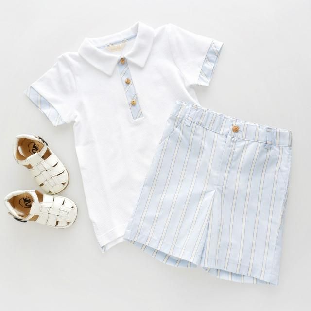 10% - Laivicar / baby lai - Stripes boy shirt and shorts set