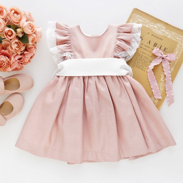 <img class='new_mark_img1' src='https://img.shop-pro.jp/img/new/icons1.gif' style='border:none;display:inline;margin:0px;padding:0px;width:auto;' />Camellia boutique - Pink linen dress
