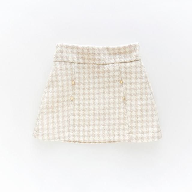 <img class='new_mark_img1' src='https://img.shop-pro.jp/img/new/icons2.gif' style='border:none;display:inline;margin:0px;padding:0px;width:auto;' />30% - Camellia boutique - Houndstooth skirt (Ivory)
