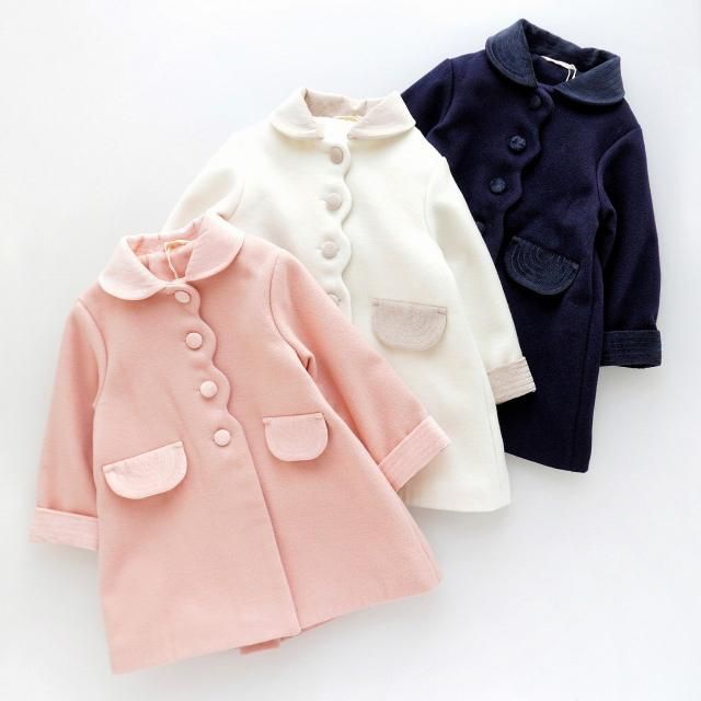 <img class='new_mark_img1' src='https://img.shop-pro.jp/img/new/icons2.gif' style='border:none;display:inline;margin:0px;padding:0px;width:auto;' />20% - baby Lai/ Laivicar - Velvet collar scallop coat (3 colors)