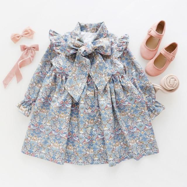 San Sakae petit - Saxifraga dress (Liberty Strawberry thief)