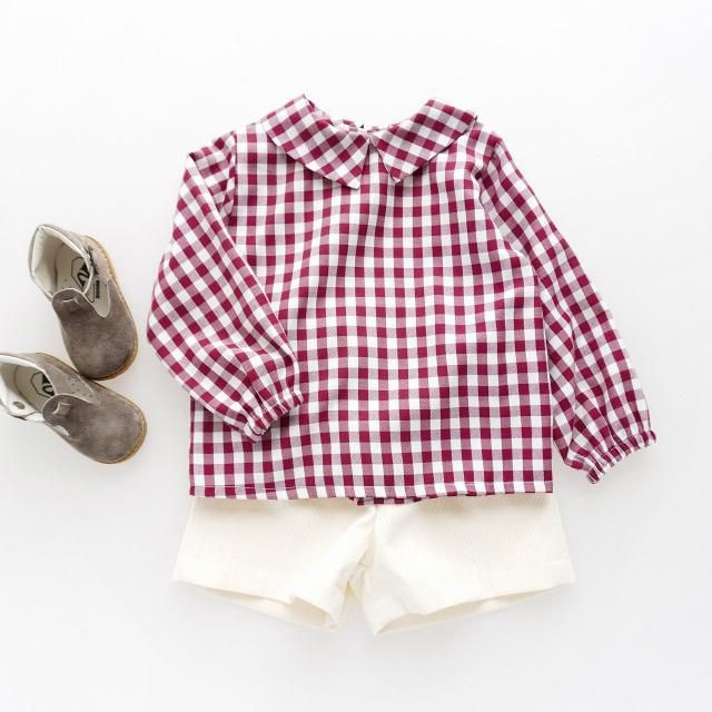 <img class='new_mark_img1' src='https://img.shop-pro.jp/img/new/icons2.gif' style='border:none;display:inline;margin:0px;padding:0px;width:auto;' />10% - San Sakae petit - Hector shirt (Red checks)