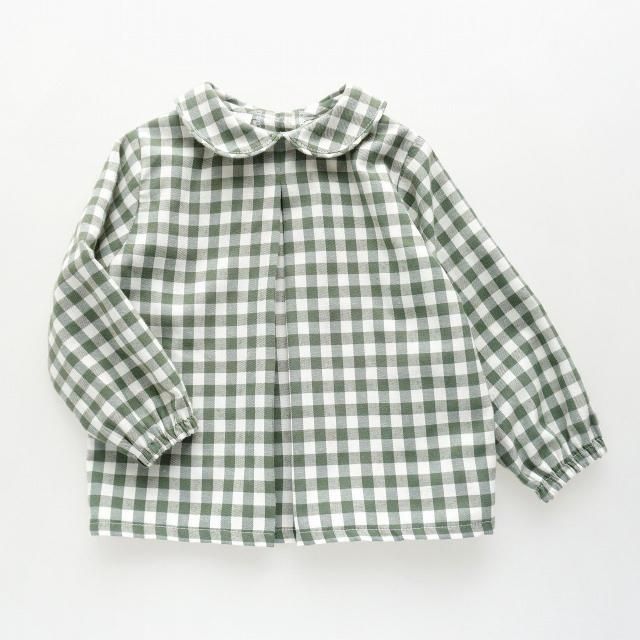 <img class='new_mark_img1' src='https://img.shop-pro.jp/img/new/icons2.gif' style='border:none;display:inline;margin:0px;padding:0px;width:auto;' />10% - San Sakae petit - Hector shirt (Green checks)