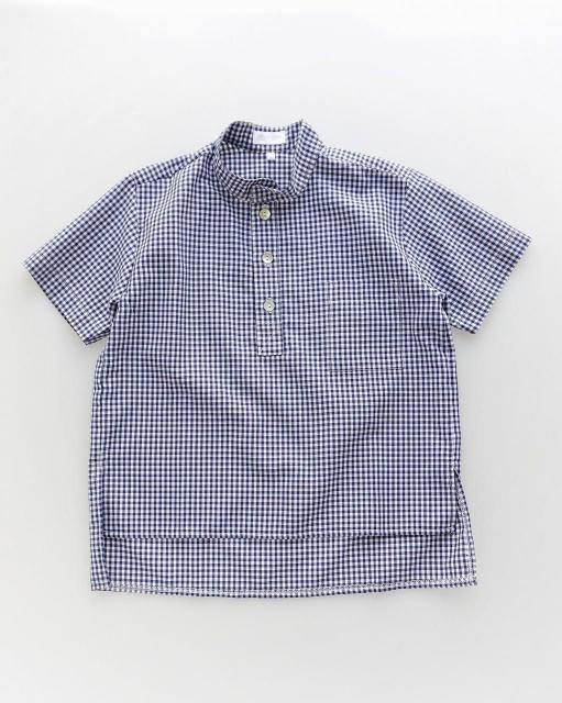 <img class='new_mark_img1' src='https://img.shop-pro.jp/img/new/icons1.gif' style='border:none;display:inline;margin:0px;padding:0px;width:auto;' />San Sakae petit - Orion shirt (Navy gingham)